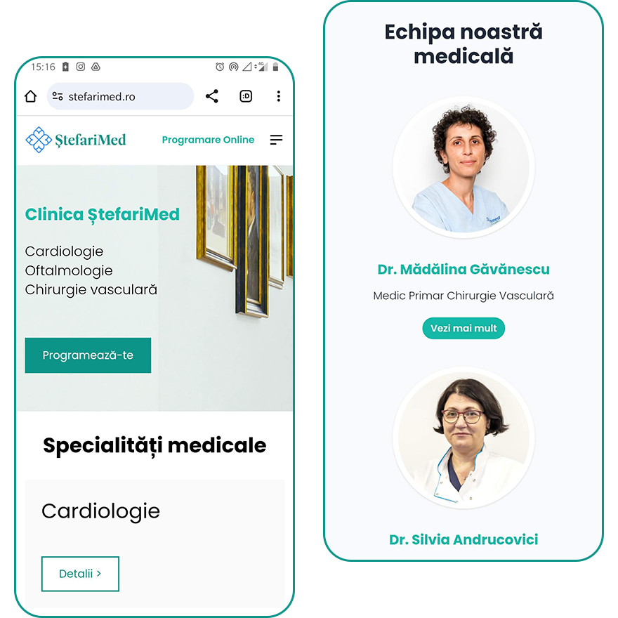 Ansamblu cu 2 mobile Stefarimed stanga