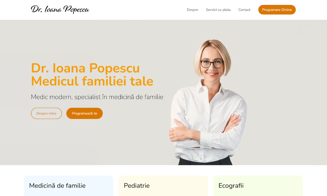 Demo Website Medic de Familie